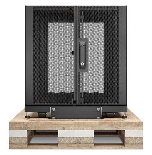 APC by Schneider Electric NetShelter SX 12U Floor Standing Rack Cabinet for Server, Storage - 482.60 mm Rack Width x 920.75 mm Rack Depth - Black - TAA Compliant