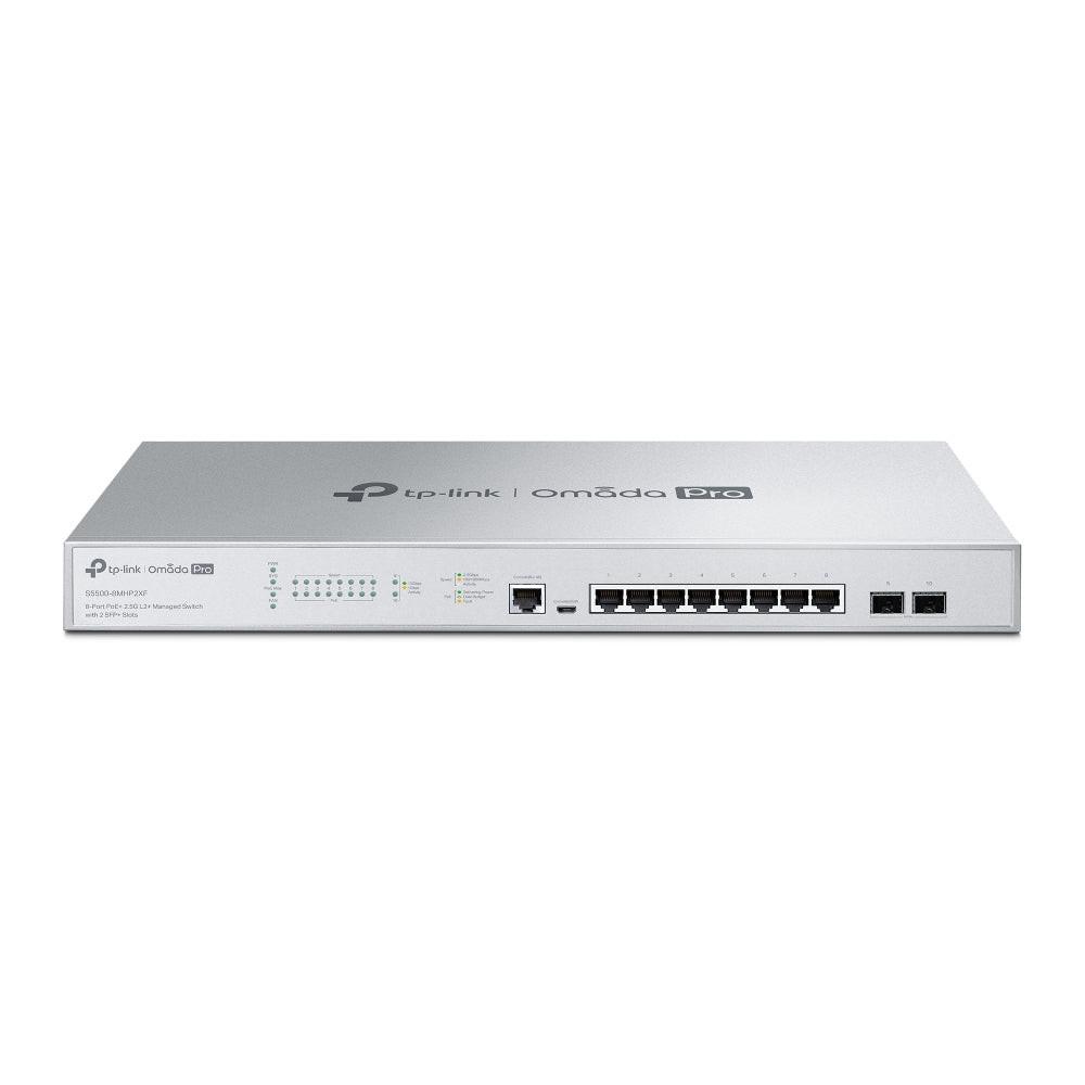 Omada Pro S5500 S5500-8MHP2XF 8 Ports Manageable Ethernet Switch - Gigabit Ethernet, 2.5 Gigabit Ethernet, 10 Gigabit Ethernet - 100/1000Base-T, 2.5GBase-T, 10GBase-X