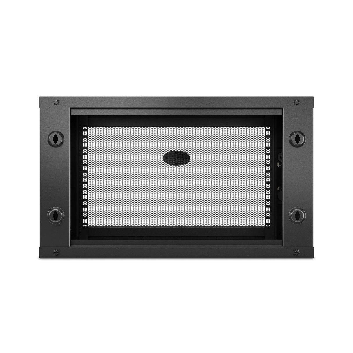 APC by Schneider Electric NetShelter WX AR106SH4 6U Wall Mountable Rack Cabinet for Networking, Airflow System - 482.60 mm Rack Width x 329 mm Rack Depth - Black