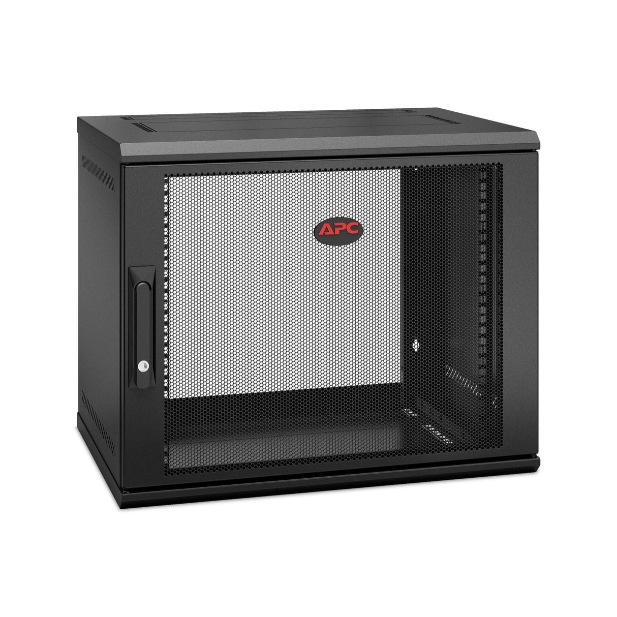 APC by Schneider Electric NetShelter WX 9U Wall Mountable Rack Cabinet for Networking, Airflow System - 482.60 mm Rack Width x 329 mm Rack Depth - Black