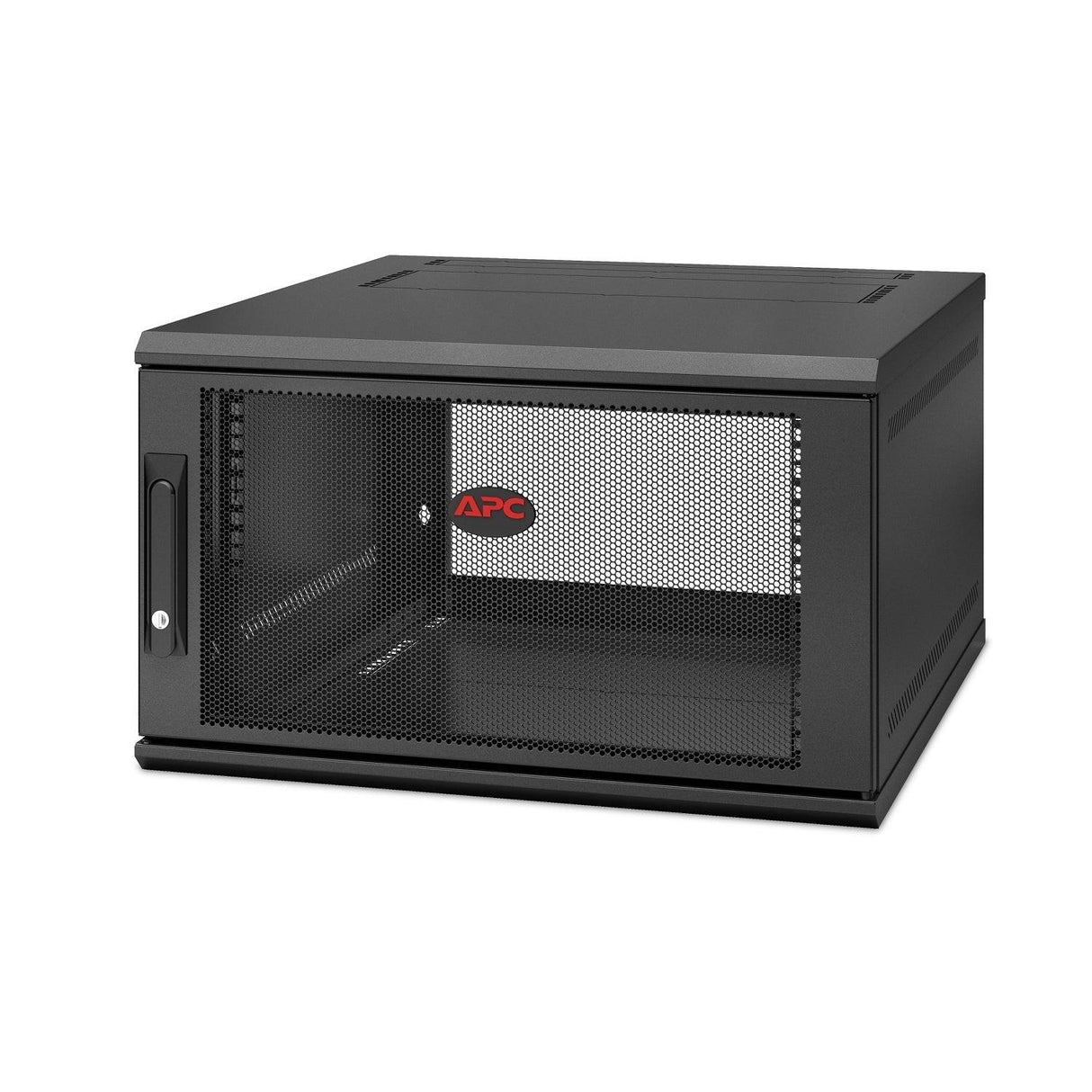 APC by Schneider Electric NetShelter WX AR106SH6 6U Wall Mountable Rack Cabinet for Networking, Airflow System - 482.60 mm Rack Width x 528 mm Rack Depth - Black - TAA Compliant