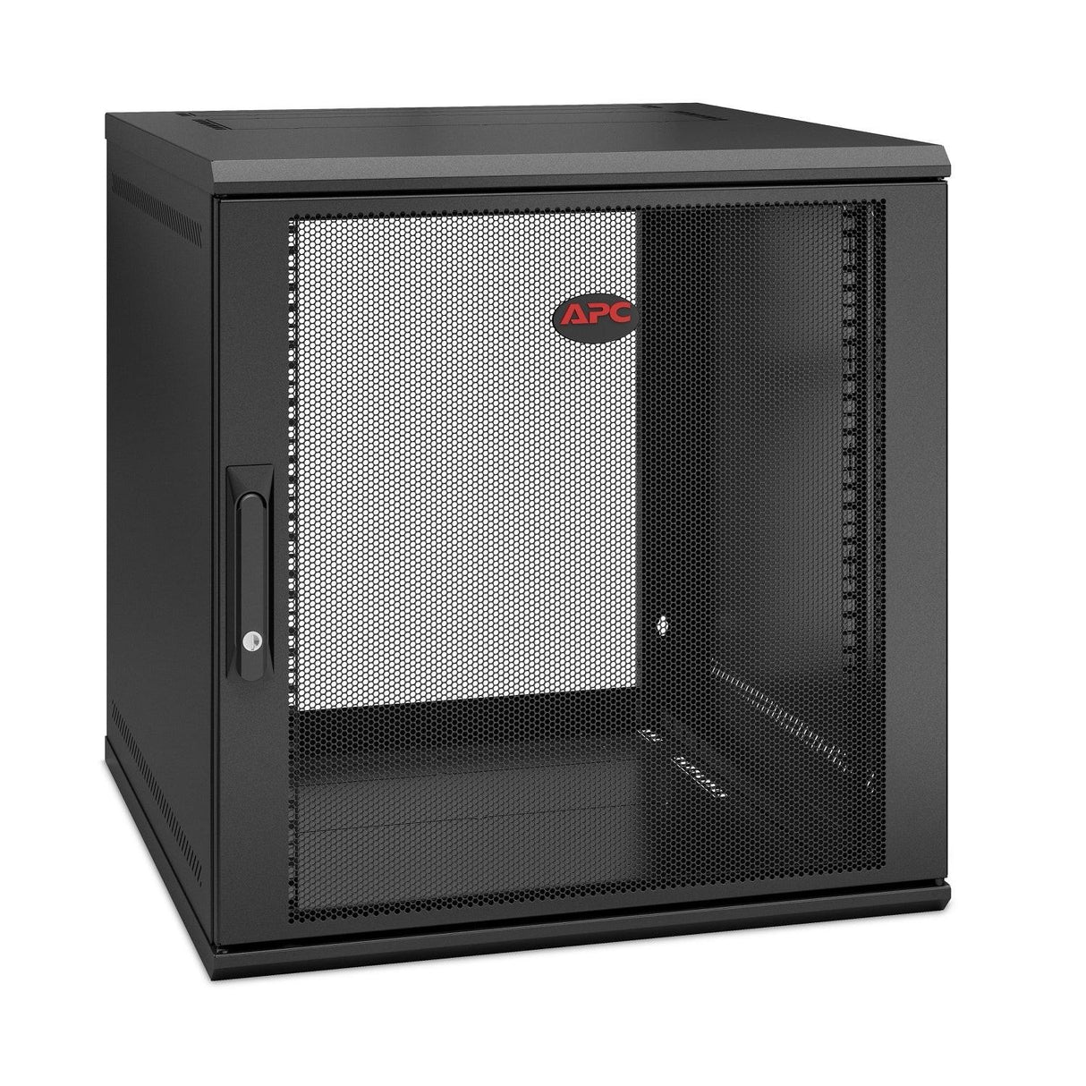 APC by Schneider Electric NetShelter WX 12U Wall Mountable Rack Cabinet for Networking, Airflow System - 482.60 mm Rack Width x 528 mm Rack Depth - Black