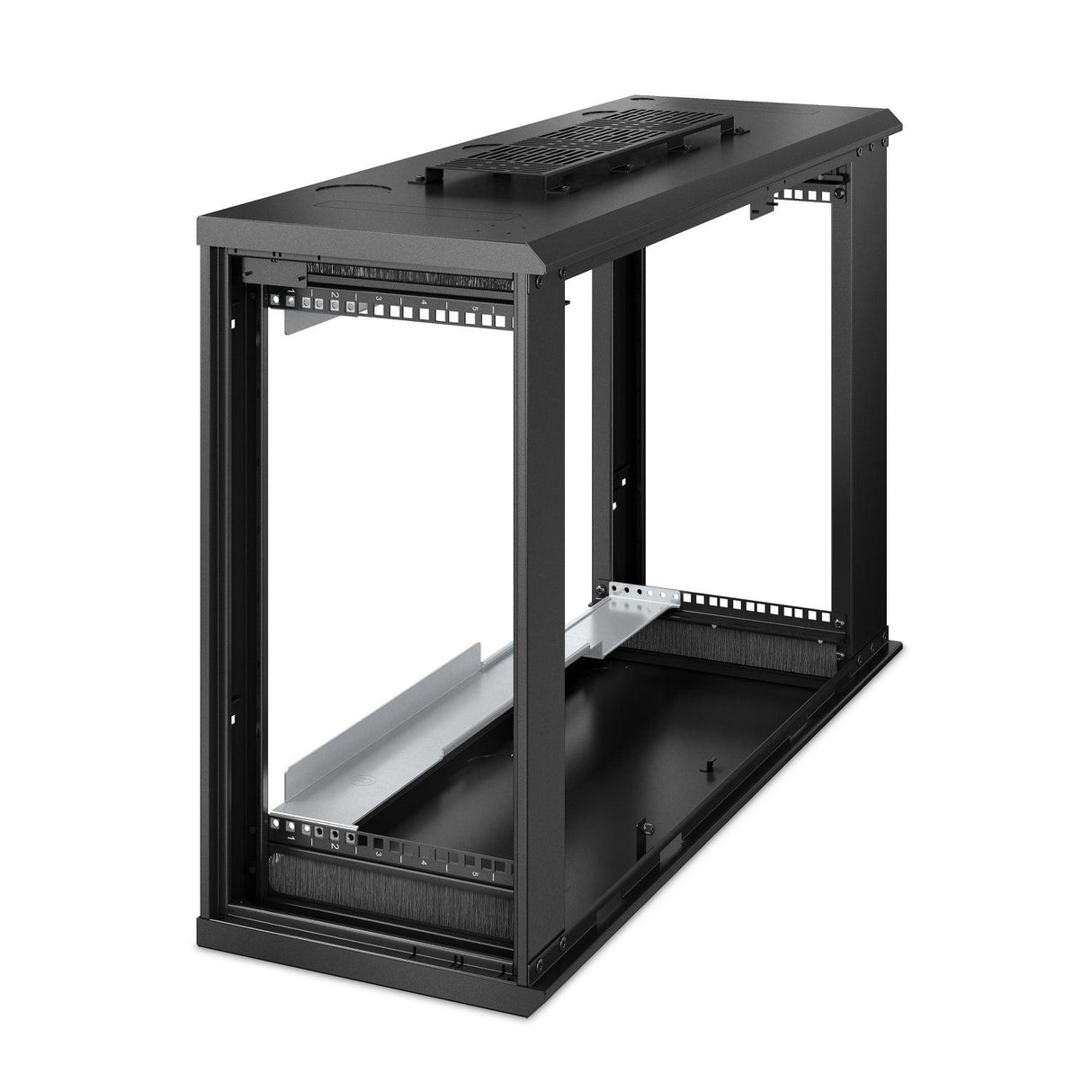 APC by Schneider Electric NetShelter WX AR106VI 6U Wall Mountable Rack Cabinet for Networking, Converged Infrastructure, Storage, Server, Airflow System - 482.60 mm Rack Width x 762 mm Rack Depth -