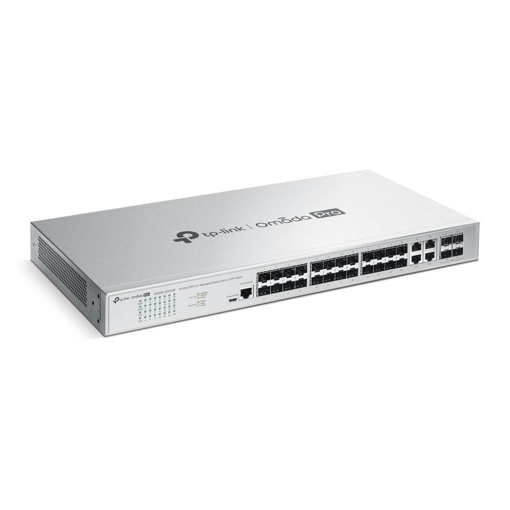 Omada Pro S5500-24F4XF Manageable Ethernet Switch - Gigabit Ethernet, 10 Gigabit Ethernet - 10/100/1000Base-T, 1000Base-X, 10GBase-X