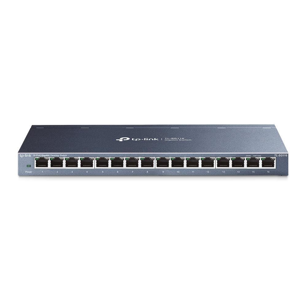 TP-Link TL-SG116 16 Ports Ethernet Switch - Gigabit Ethernet - 10/100/1000Base-T