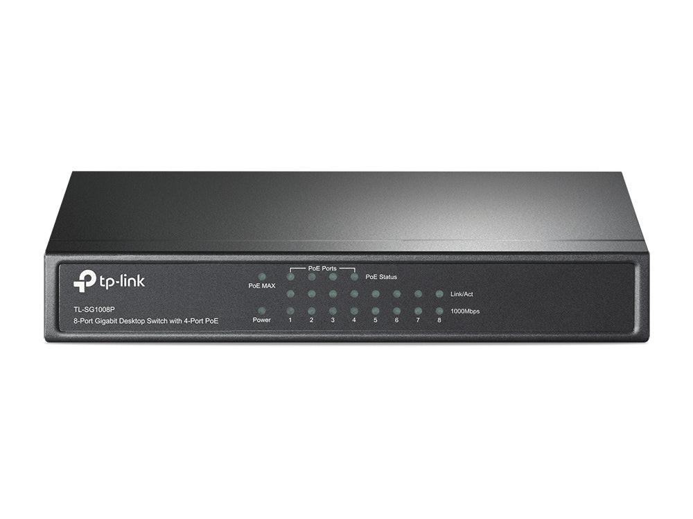 TP-Link TL-SG1008P 8 Ports Ethernet Switch - Gigabit Ethernet - 10/100/1000Base-T