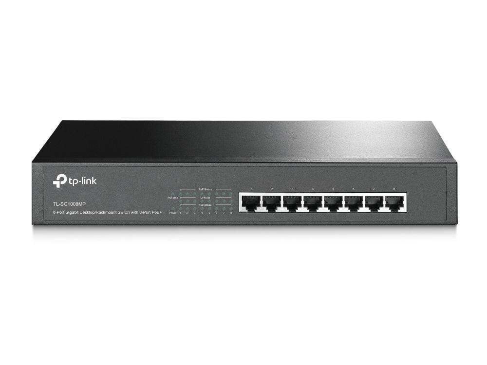 TP-Link TL-SG1008MP 8 Ports Ethernet Switch - Gigabit Ethernet - 1000Base-T