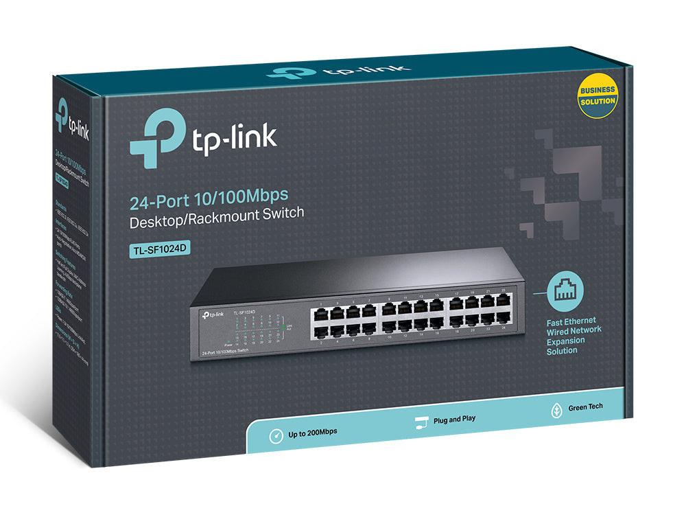 TP-Link TL-SF1024D 24 Ports Ethernet Switch - 10/100Base-TX