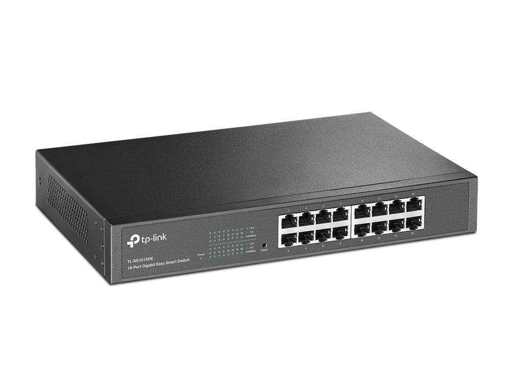 TP-Link TL-SG1016DE 16 Ports Manageable Ethernet Switch - Gigabit Ethernet - 10/100/1000Base-T