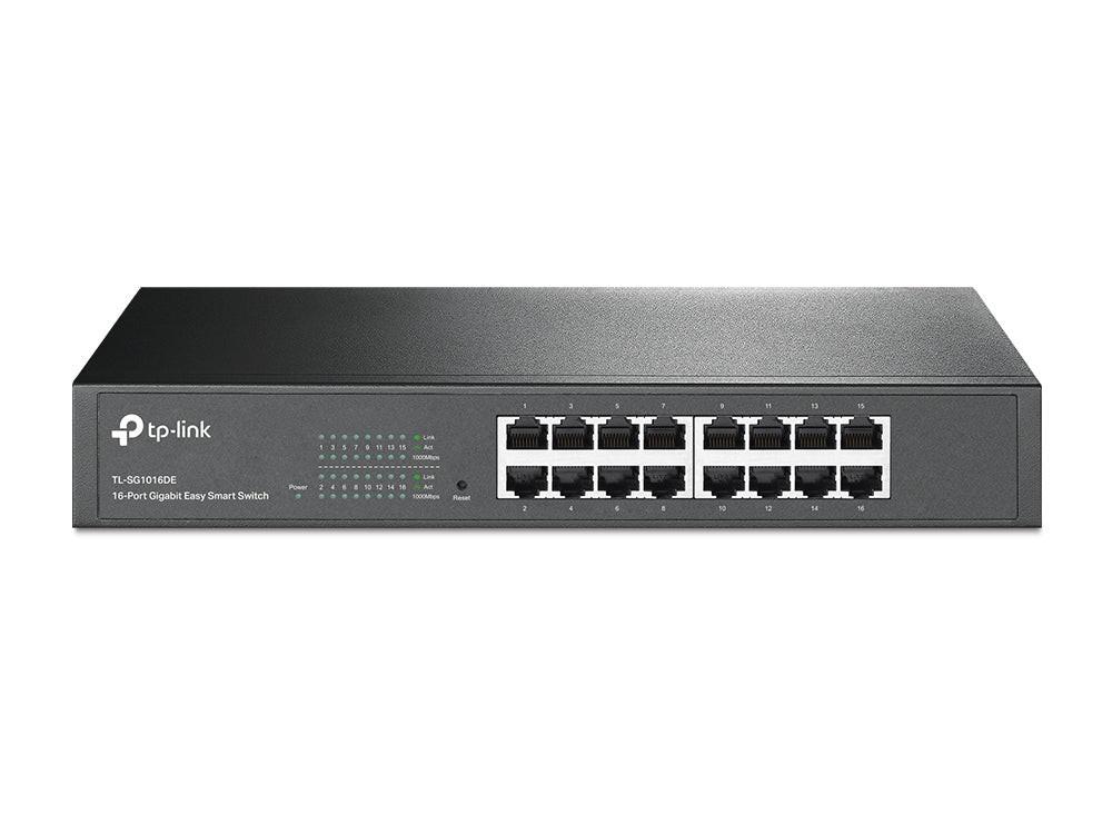 TP-Link TL-SG1016DE 16 Ports Manageable Ethernet Switch - Gigabit Ethernet - 10/100/1000Base-T