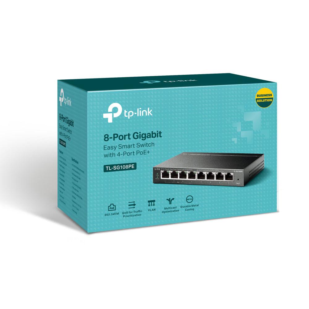 TP-Link EasySmart TL-SG108PE 8 Ports Manageable Ethernet Switch - Gigabit Ethernet - 10/100/1000Base-T