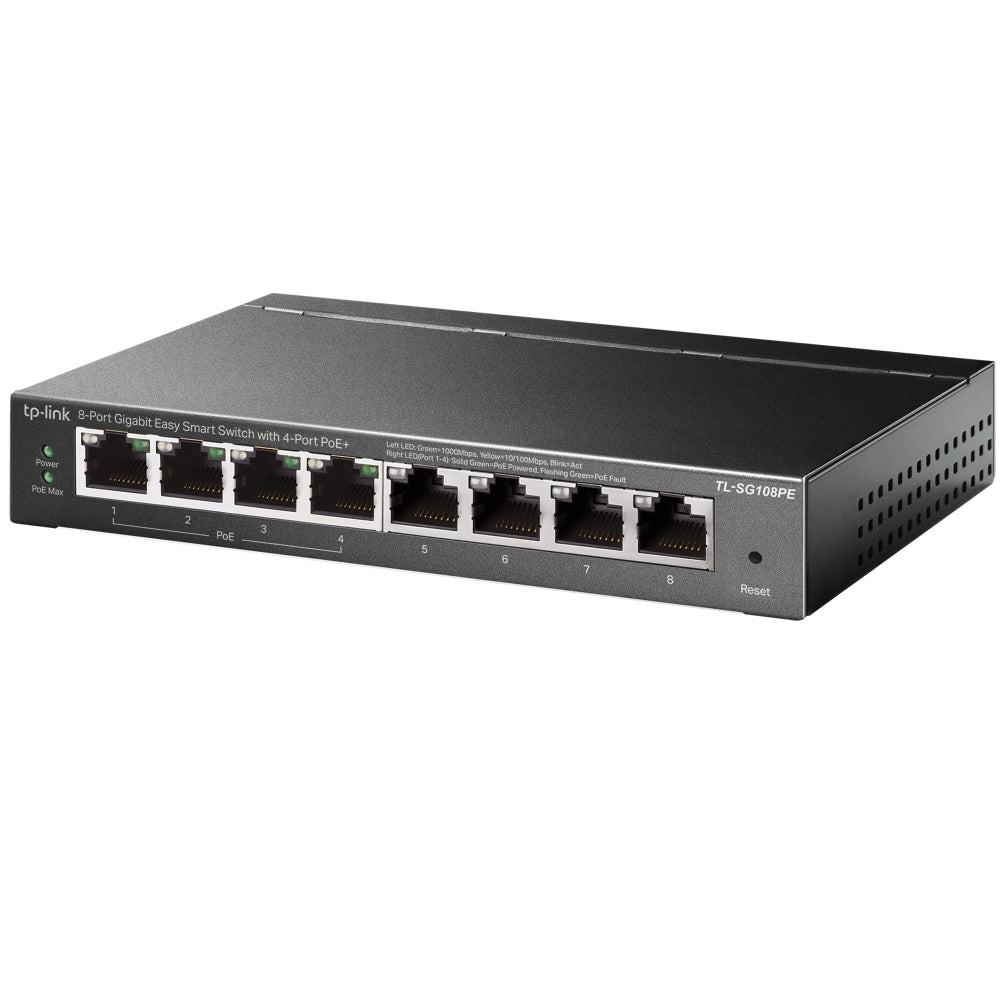 TP-Link EasySmart TL-SG108PE 8 Ports Manageable Ethernet Switch - Gigabit Ethernet - 10/100/1000Base-T