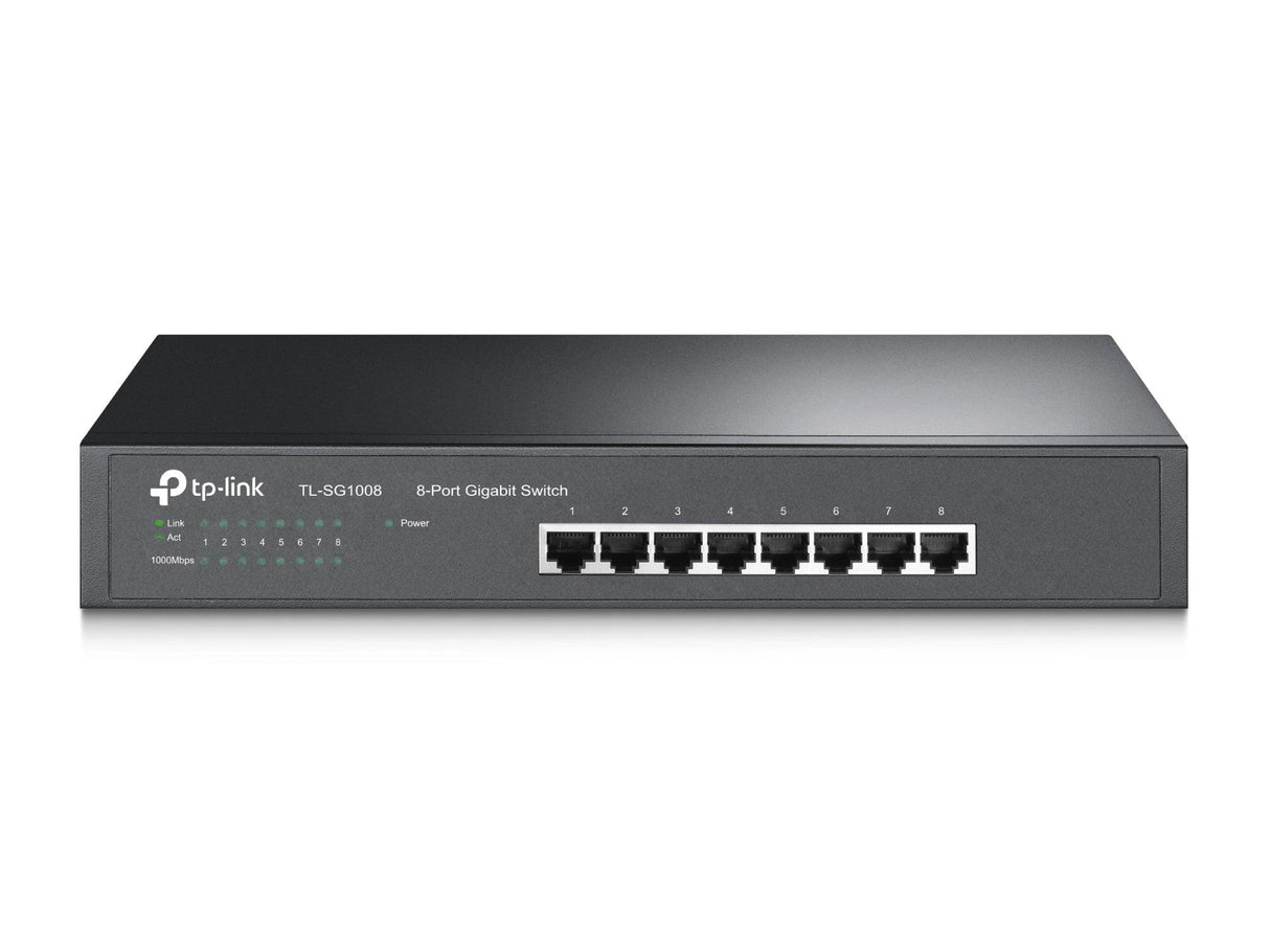 TP-Link TL-SG1008 8 Ports Ethernet Switch - Gigabit Ethernet - 10/100/1000Base-T