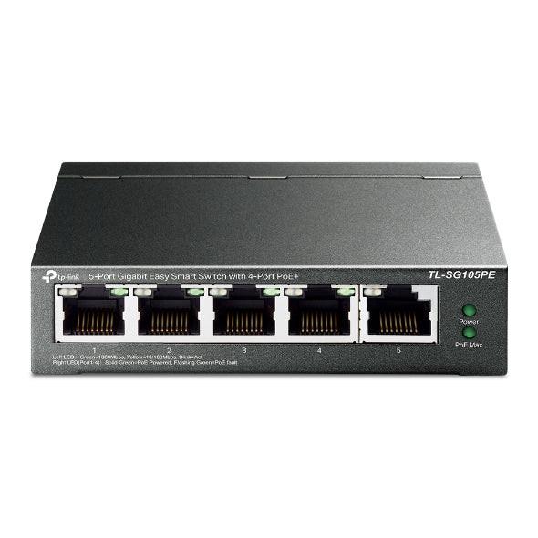 TP-Link TL-SG105PE 5 Ports Ethernet Switch - Gigabit Ethernet - 10/100/1000Base-T