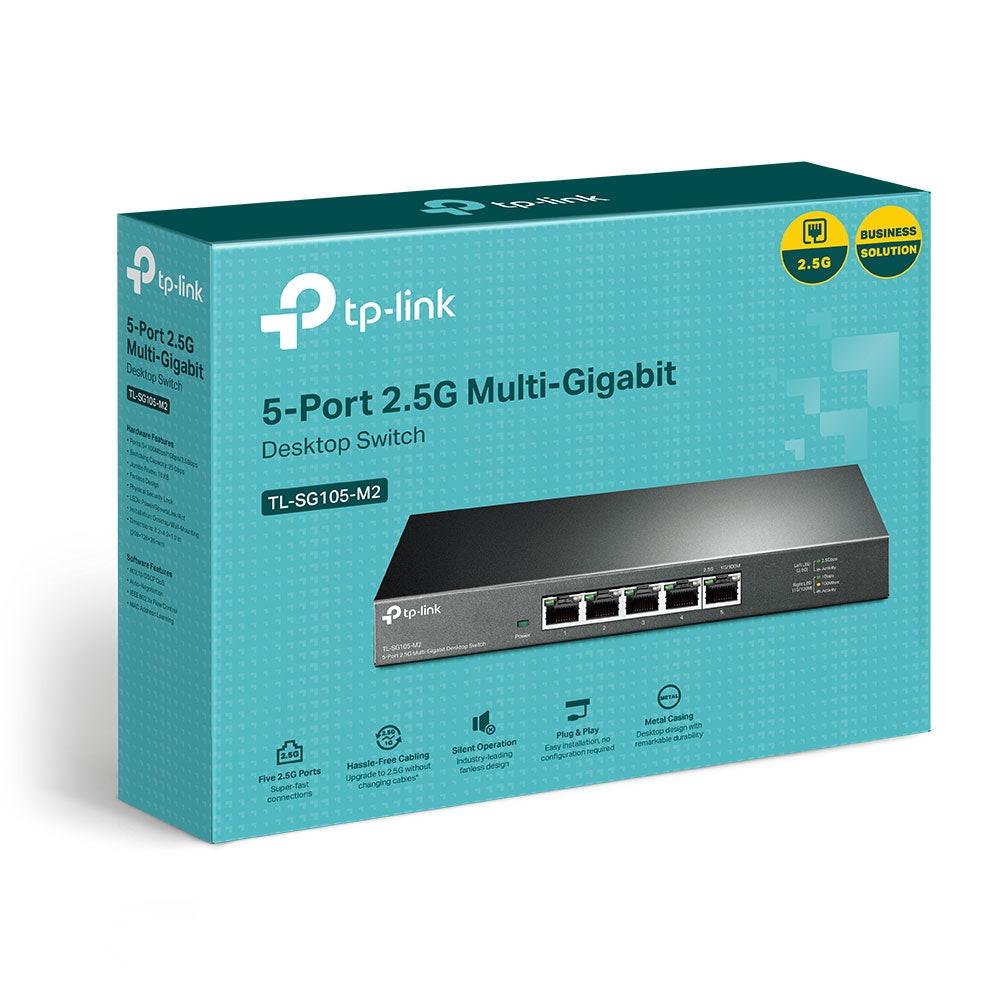 TP-Link TL-SG105-M2 5 Ports Ethernet Switch - 2.5 Gigabit Ethernet - 2.5GBase-T
