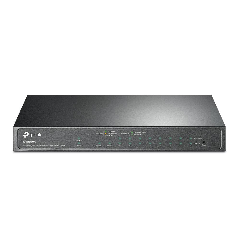 TP-Link EasySmart TL-SG1210MPE 10 Ports Manageable Ethernet Switch - Gigabit Ethernet - 10/100/1000Base-T, 1000Base-X