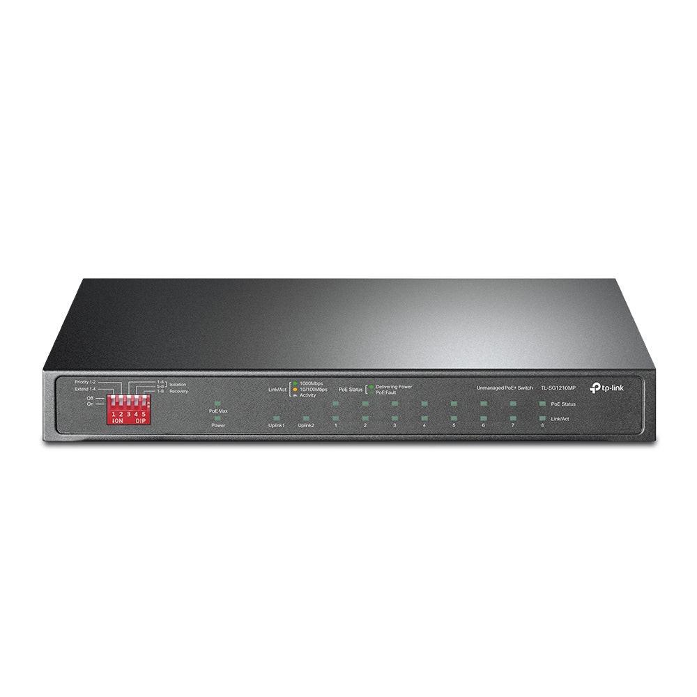 TP-Link TL-SG1210MP 10 Ports Ethernet Switch - Gigabit Ethernet - 10/100/1000Base-T, 1000Base-X