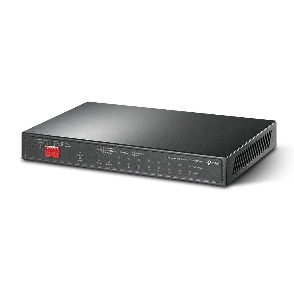 TP-Link TL-SG1210MP 10 Ports Ethernet Switch - Gigabit Ethernet - 10/100/1000Base-T, 1000Base-X