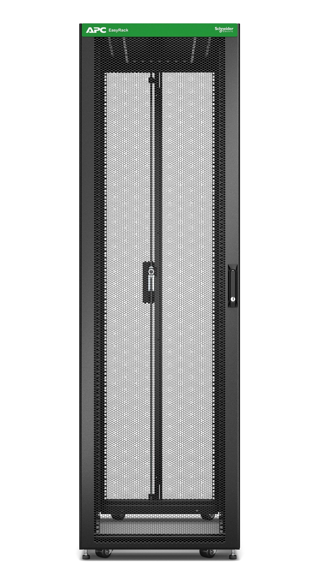 APC by Schneider Electric Easy ER6222 42U Floor Standing Enclosed Cabinet Rack Cabinet - 482.60 mm Rack Width - Black