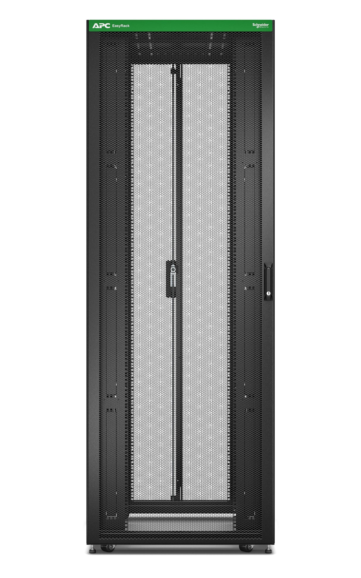 APC by Schneider Electric 48U Floor Standing Enclosed Cabinet Rack Cabinet - 482.60 mm Rack Width x 1041.40 mm Rack Depth - Black