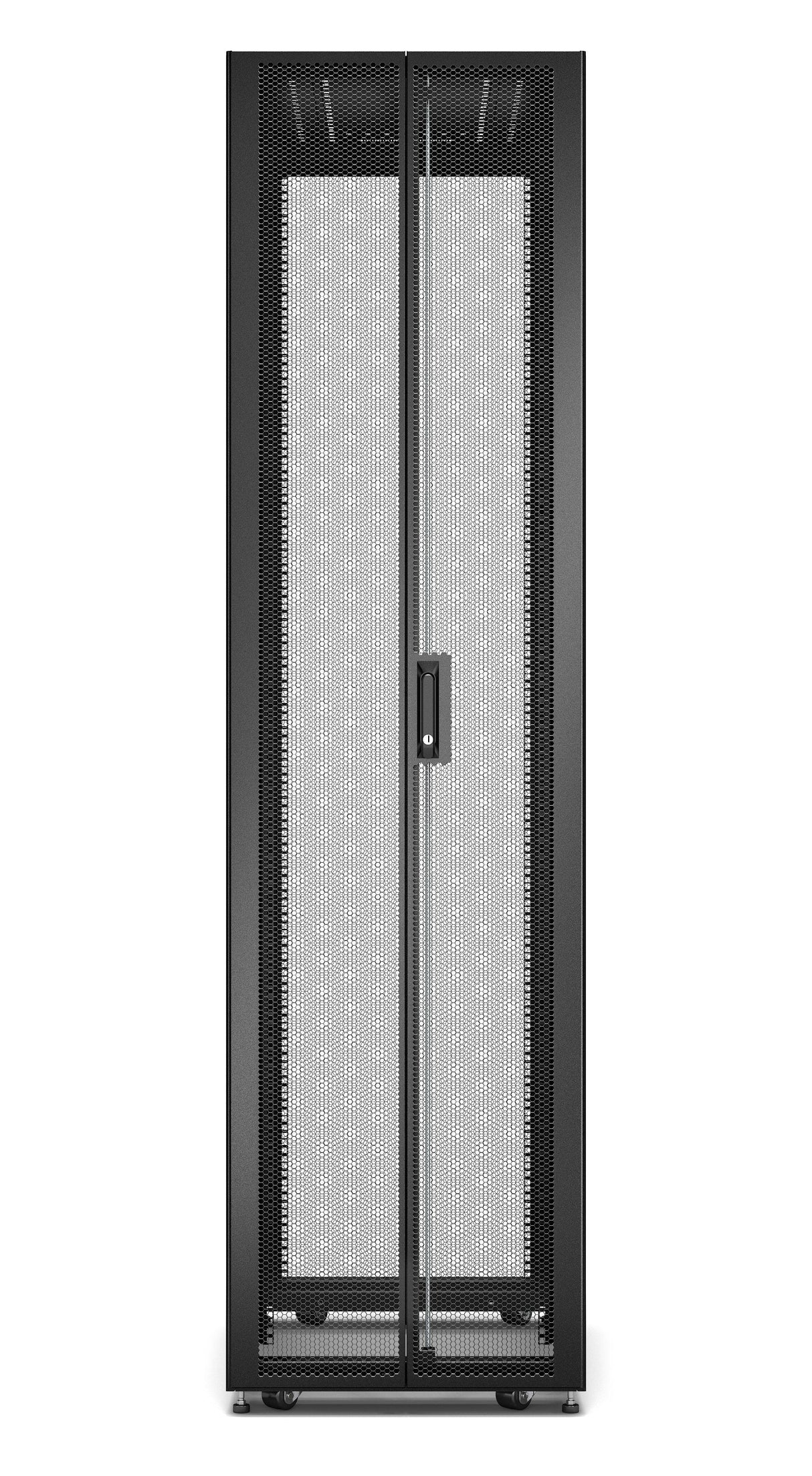 APC by Schneider Electric Easy Rack 48U Floor Standing Enclosed Cabinet Rack Cabinet - 482.60 mm Rack Width x 838.20 mm Rack Depth - Black