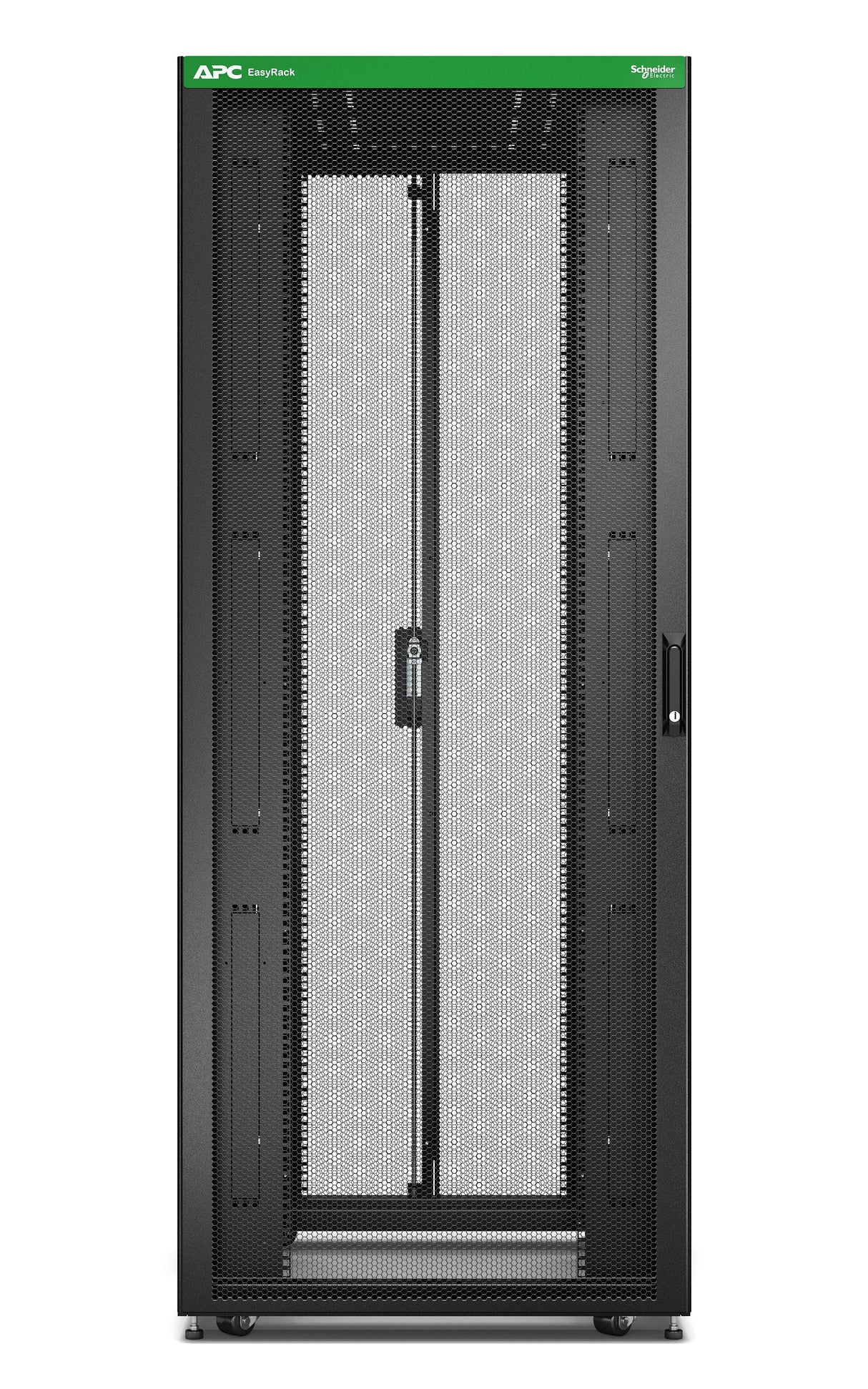 APC by Schneider Electric Easy ER8220 42U Floor Standing Enclosed Cabinet Rack Cabinet - 482.60 mm Rack Width x 1041.40 mm Rack Depth - Black