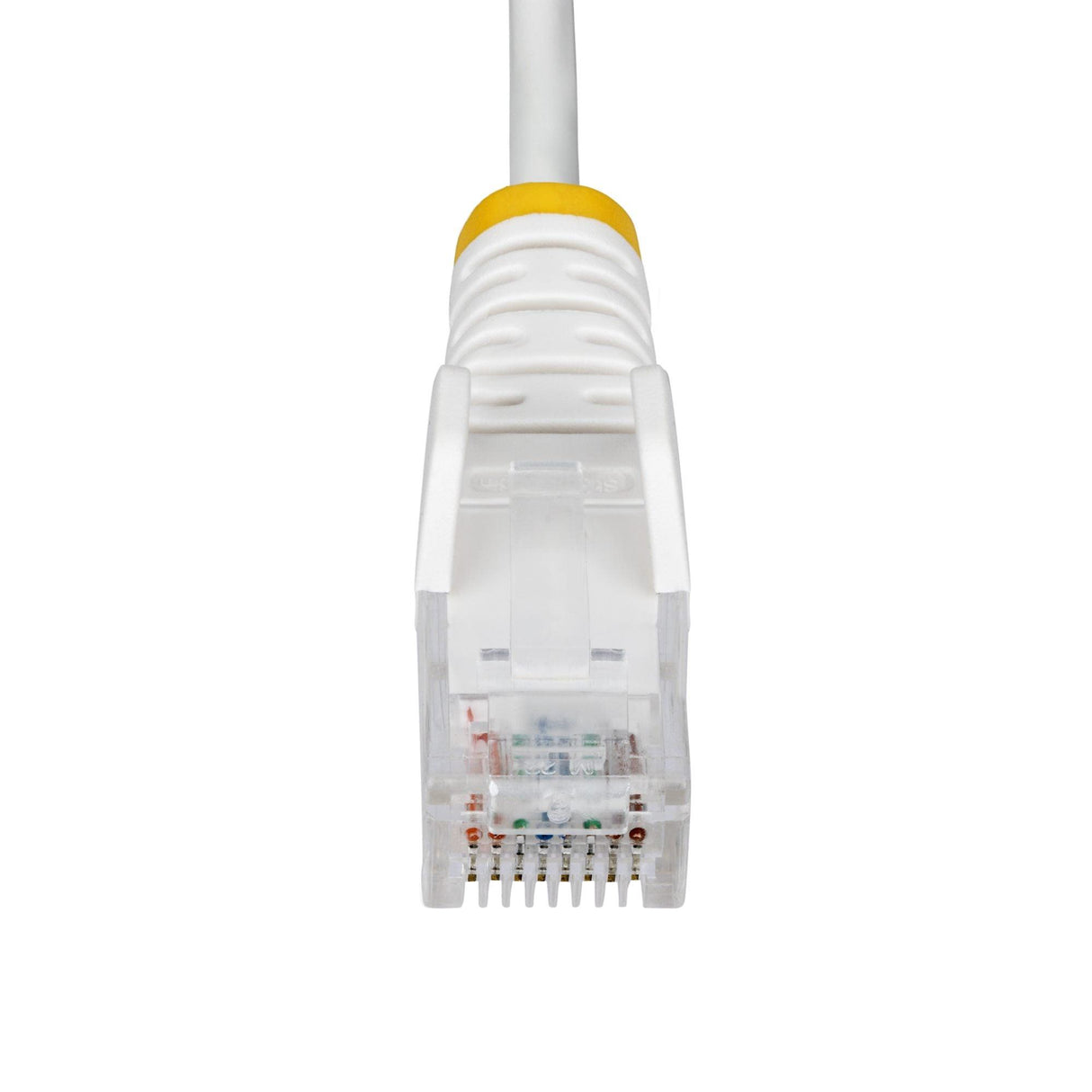 StarTech 1m White Slim CAT6 Ethernet Cable, Snagless RJ45, UTP, LSZH, 28AWG Pure Bare Copper, Slim Network Patch Cord