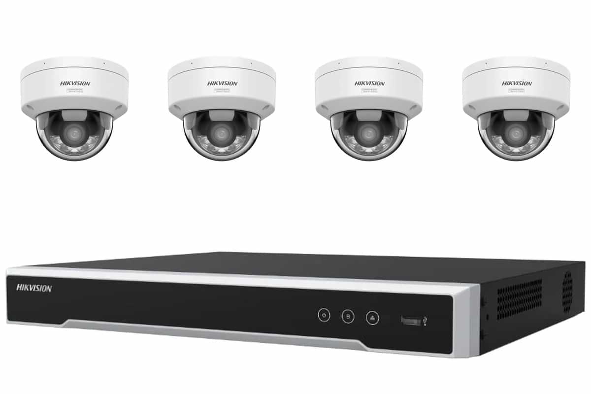 Hikvision 8MP 4K ColorVu 3.0 4-Camera Mini Dome Kit