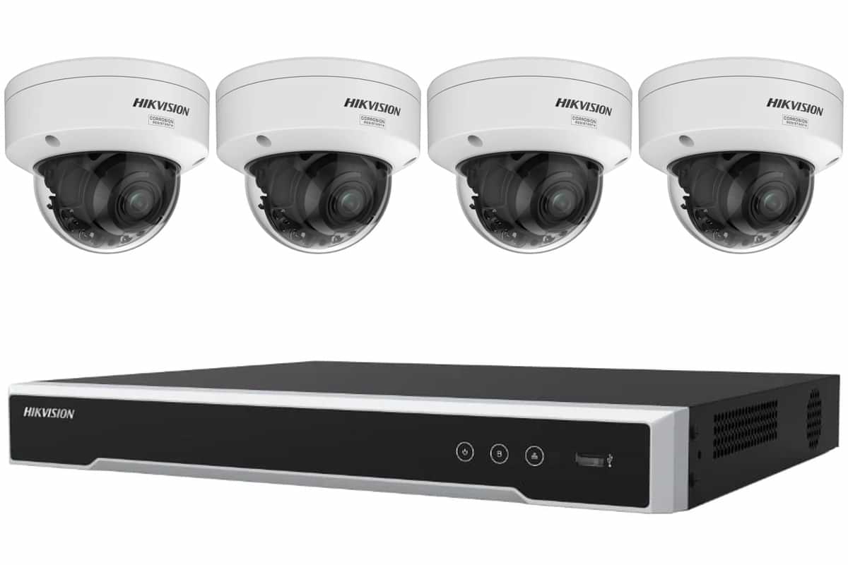 Hikvision 8MP 4K ColorVu 3.0 4-Camera Varifocal Dome Pro Kit