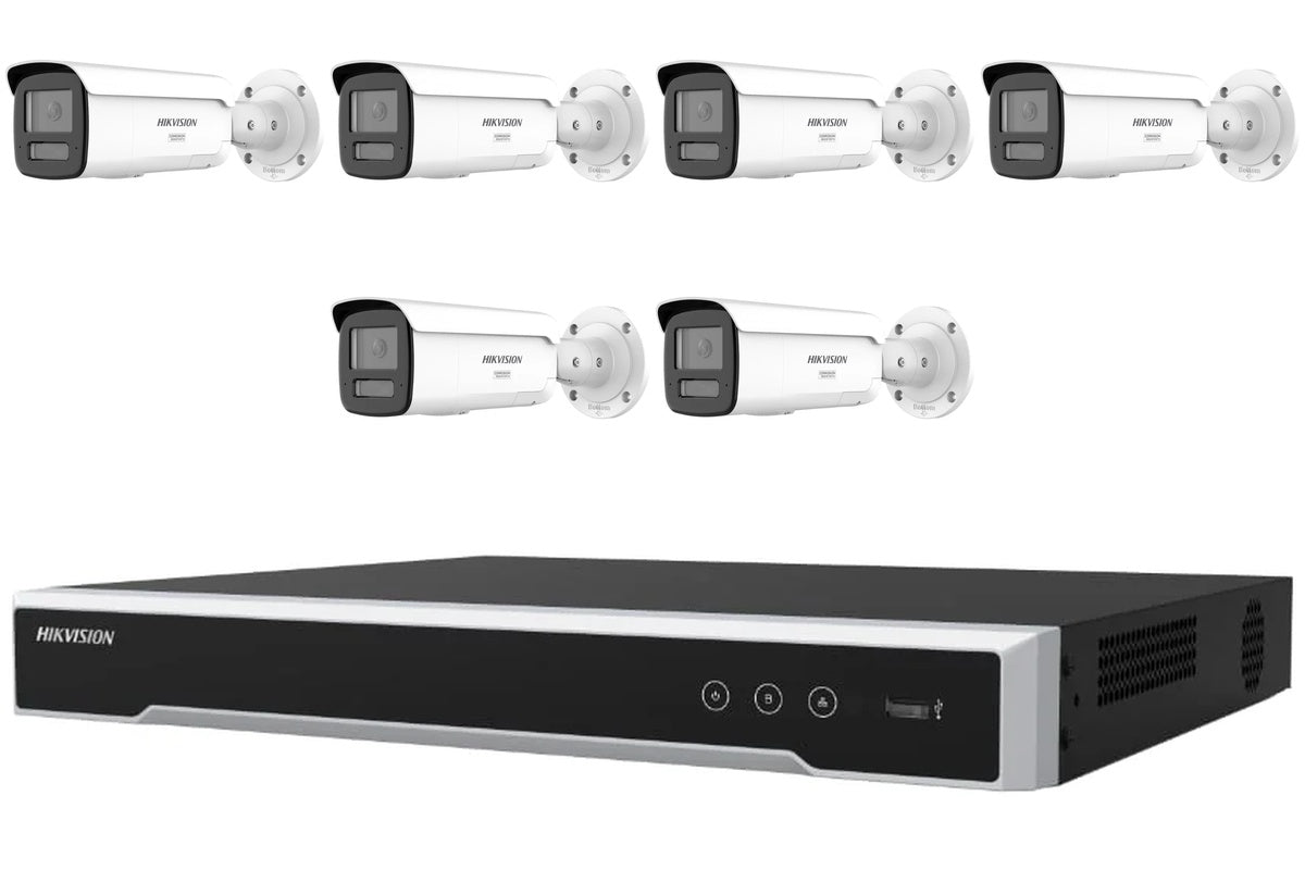 Hikvision 8MP 4K ColorVu 3.0 6-Camera Bullet Kit