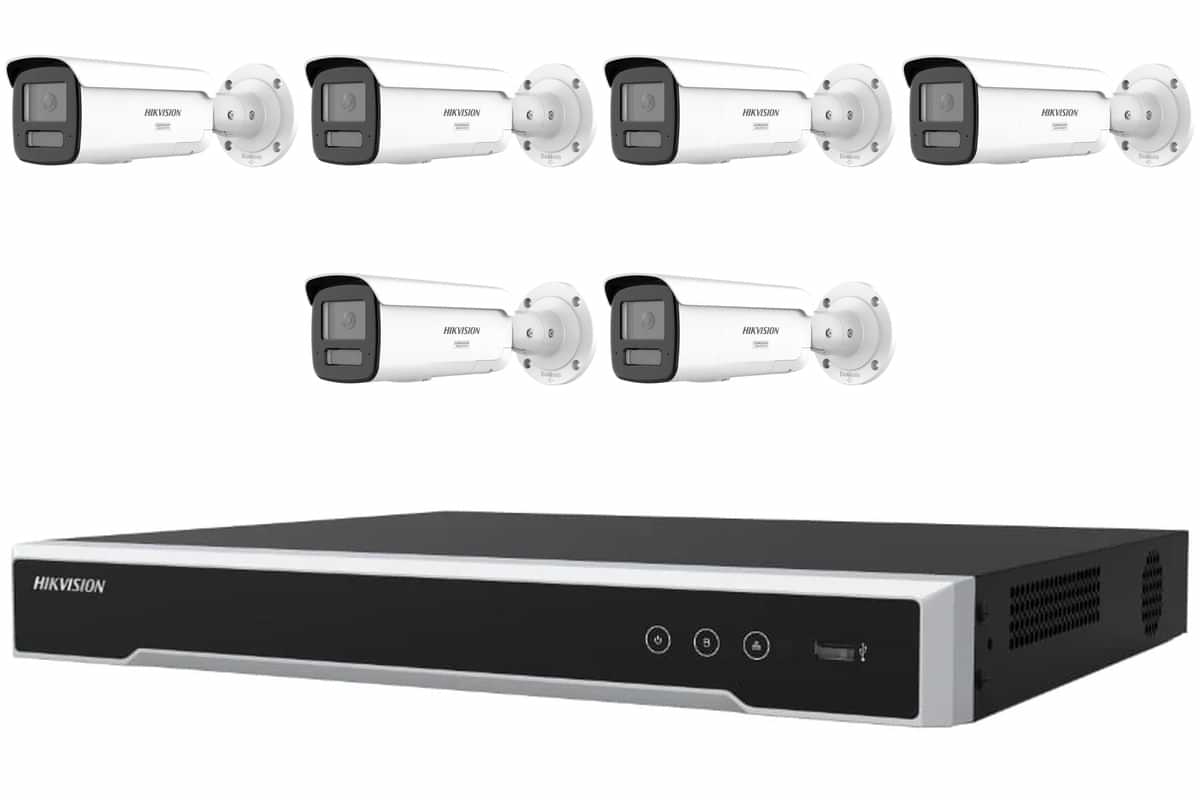 Hikvision 8MP 4K ColorVu 3.0 6-Camera Bullet Kit