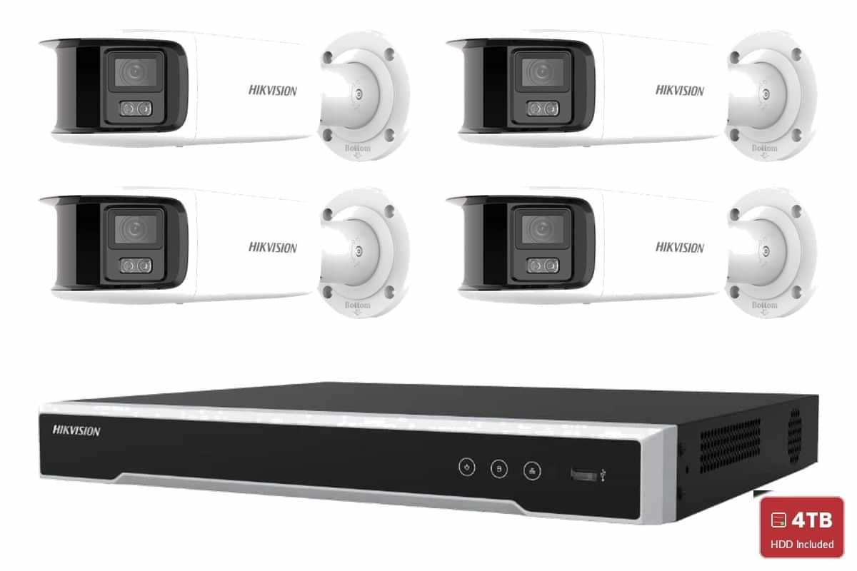 Hikvision 8MP 4K ColorVu 2.0 Bullet 4-Camera Bullet Kit