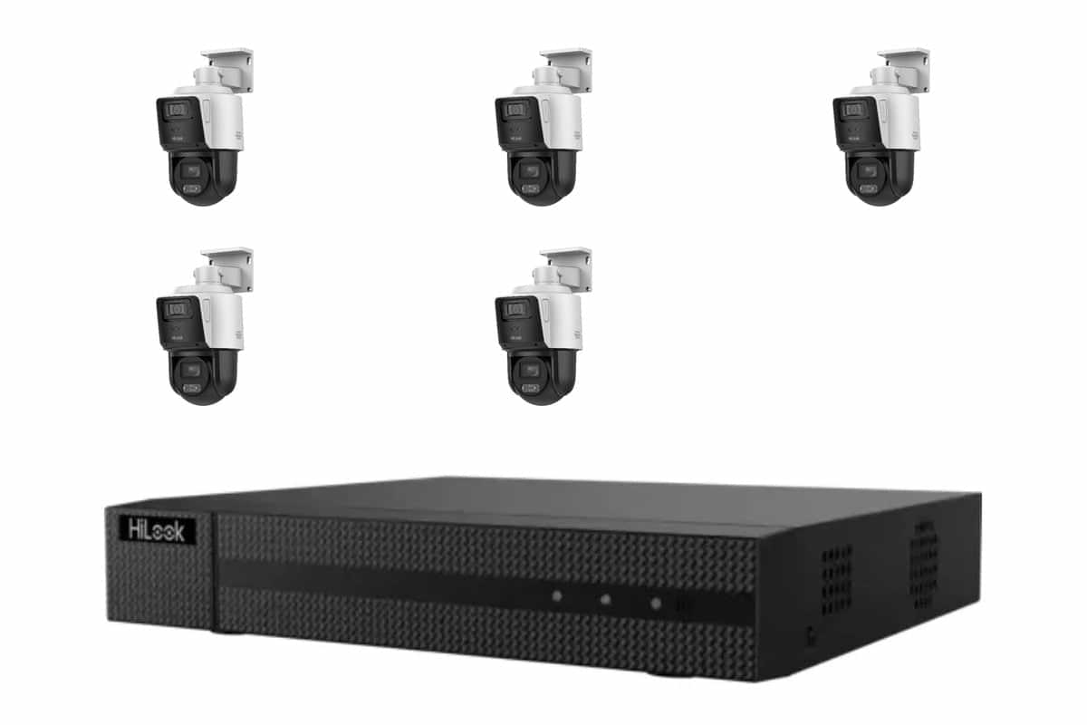 HiLook 4MP PTZ 5-Camera Kit | BYO HDD