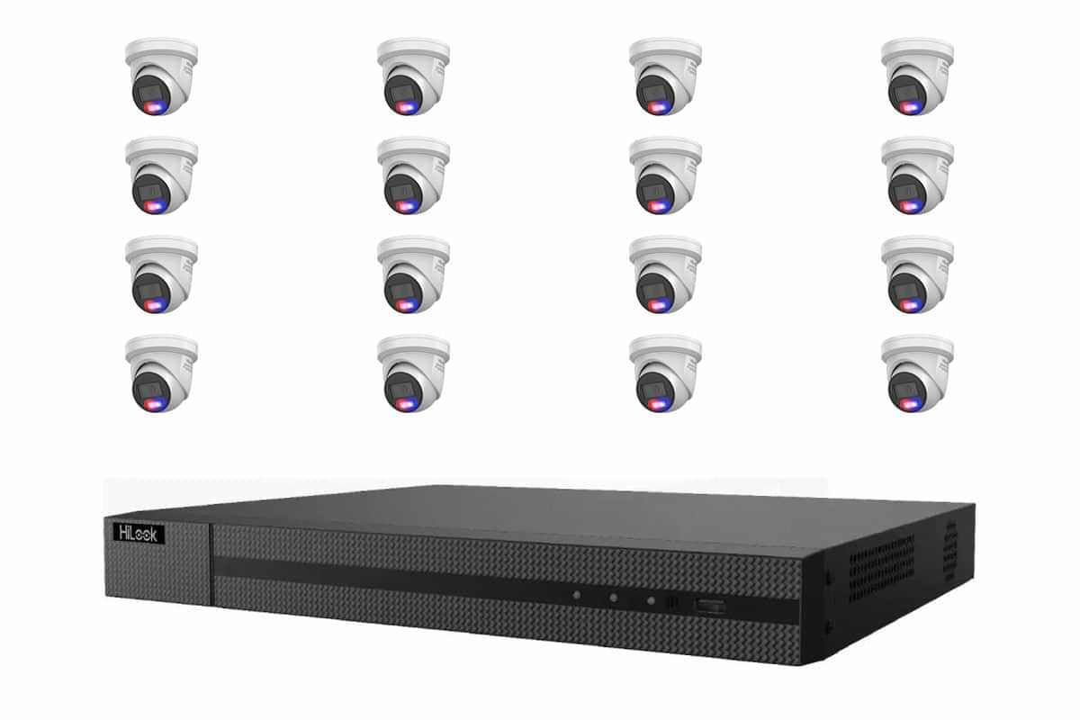 HiLook 6MP Active Deterrence Turret 16-Camera Kit | BYO HDD