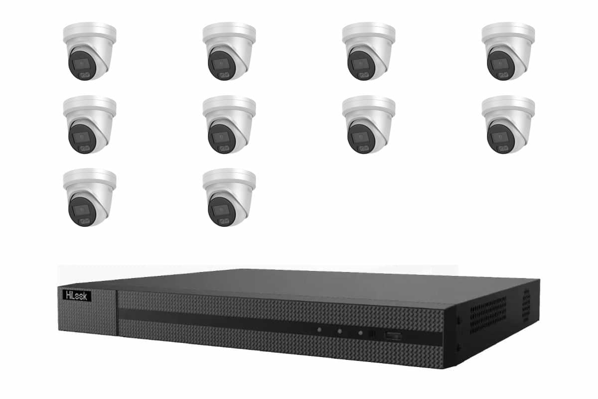 HiLook 8MP 4K ColorVu Turret 10-Camera Kit | BYO HDD