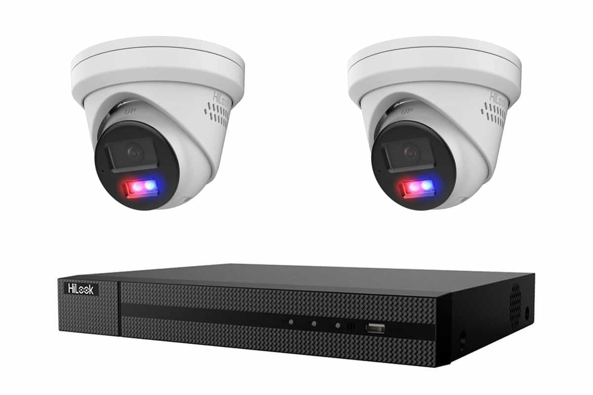 HiLook 8MP 4K Active Deterrence Turret 2-Camera Kit | BYO HDD