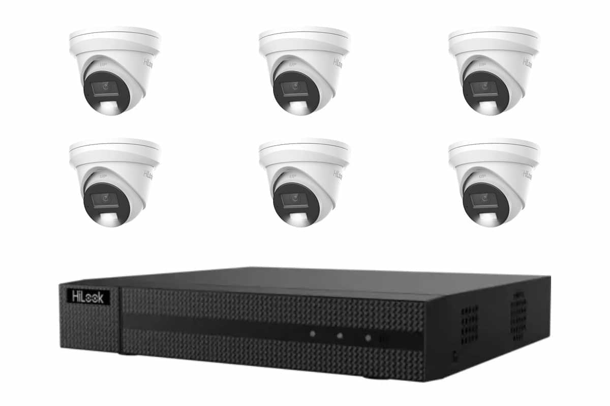 HiLook 8MP 4K Pro Turret 6-Camera Kit | BYO HDD