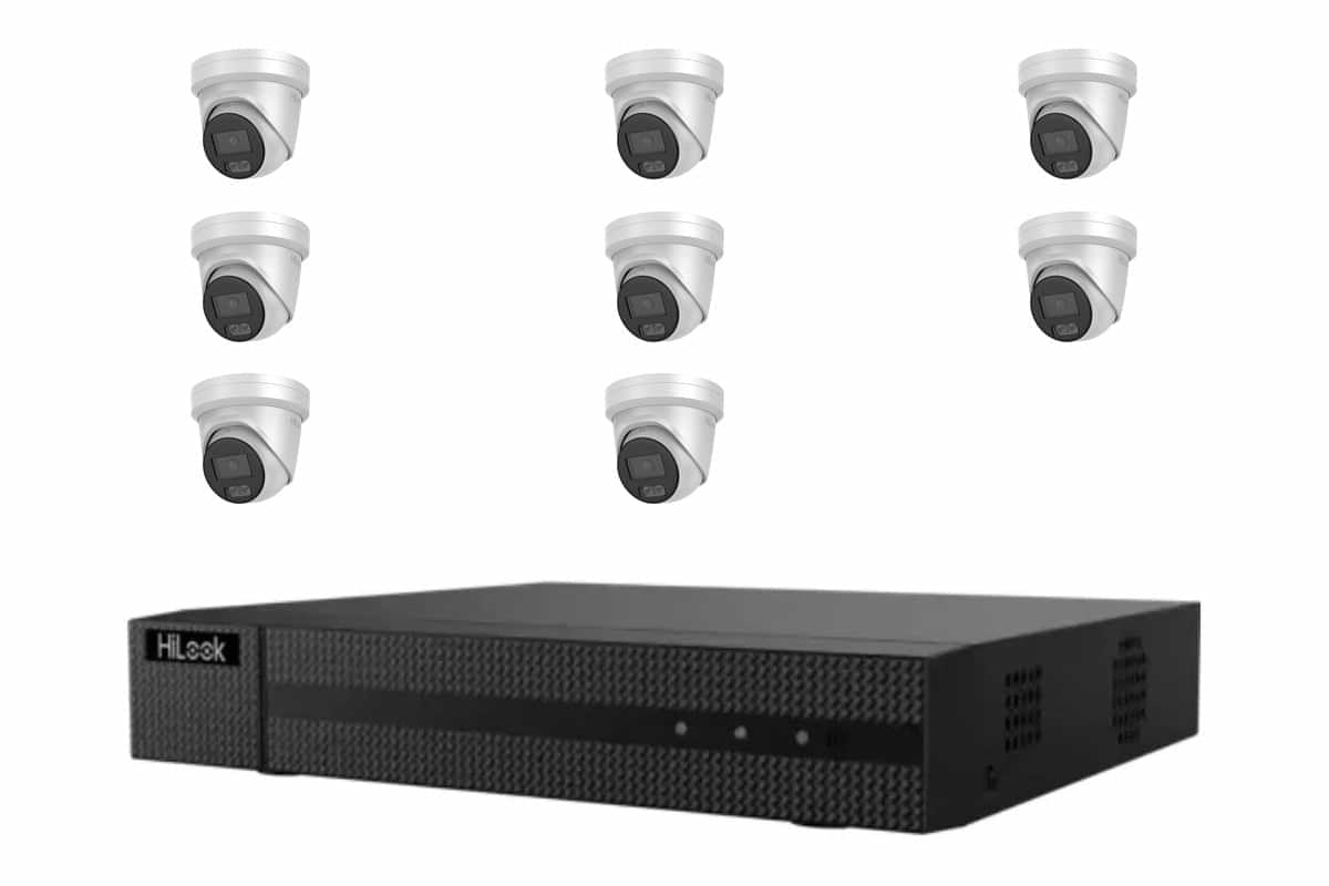 HiLook 8MP 4K ColorVu Turret 8-Camera Kit | BYO HDD