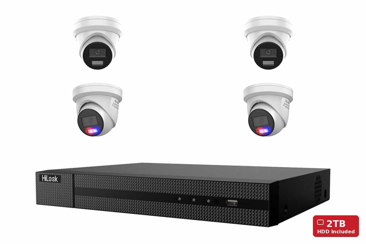 HiLook 6MP Mixed 4-Cam Kit (2T + 2 Strobe) | 2TB HDD