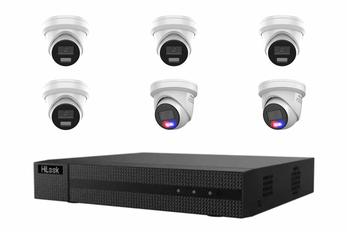 HiLook 6MP Mixed 6-Cam Kit (4T + 2 Strobe, No HDD)