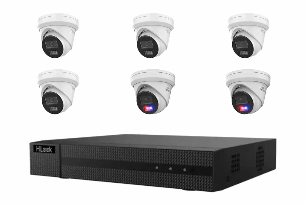 HiLook 8MP Mixed 6-Cam Kit (4T + 2 Strobe, No HDD)