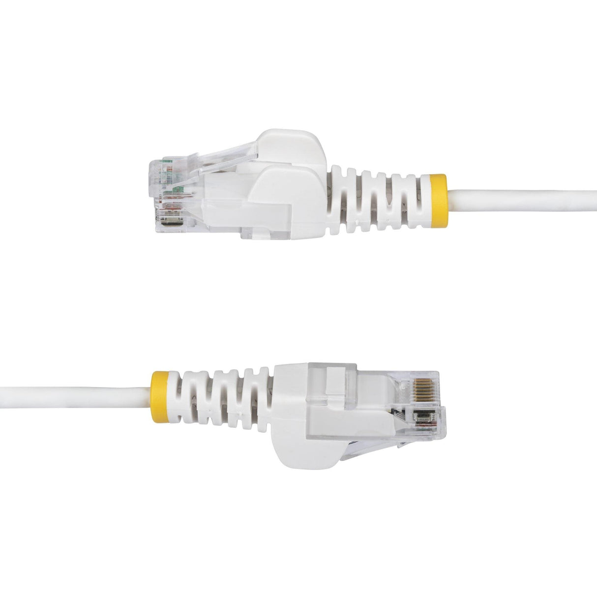 StarTech 15m White Slim CAT6 Ethernet Cable, Snagless RJ45, UTP, LSZH, 28AWG Pure Bare Copper, Slim Network Patch Cord