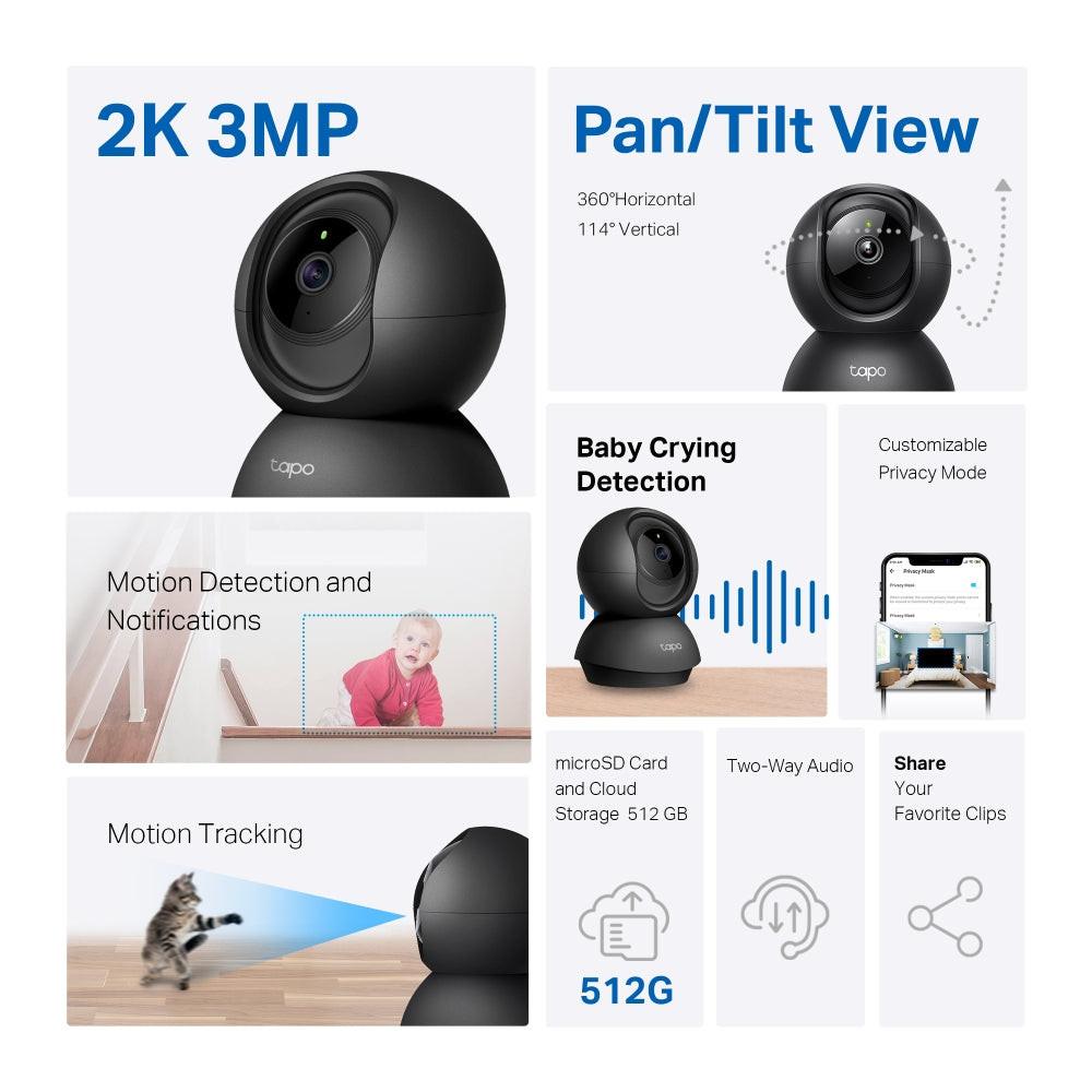 Tapo C211 3 Megapixel Indoor 2K Network Camera - Colour