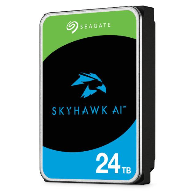 Seagate SkyHawk AI ST24000VE002 24 TB Hard Drive - 3.5" Internal - SATA (SATA/600) - Conventional Magnetic Recording (CMR) Method