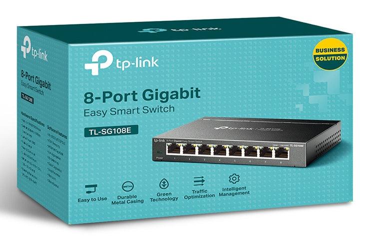 TP-Link EasySmart TL-SG108E 8 Ports Ethernet Switch - 10/100/1000Base-T