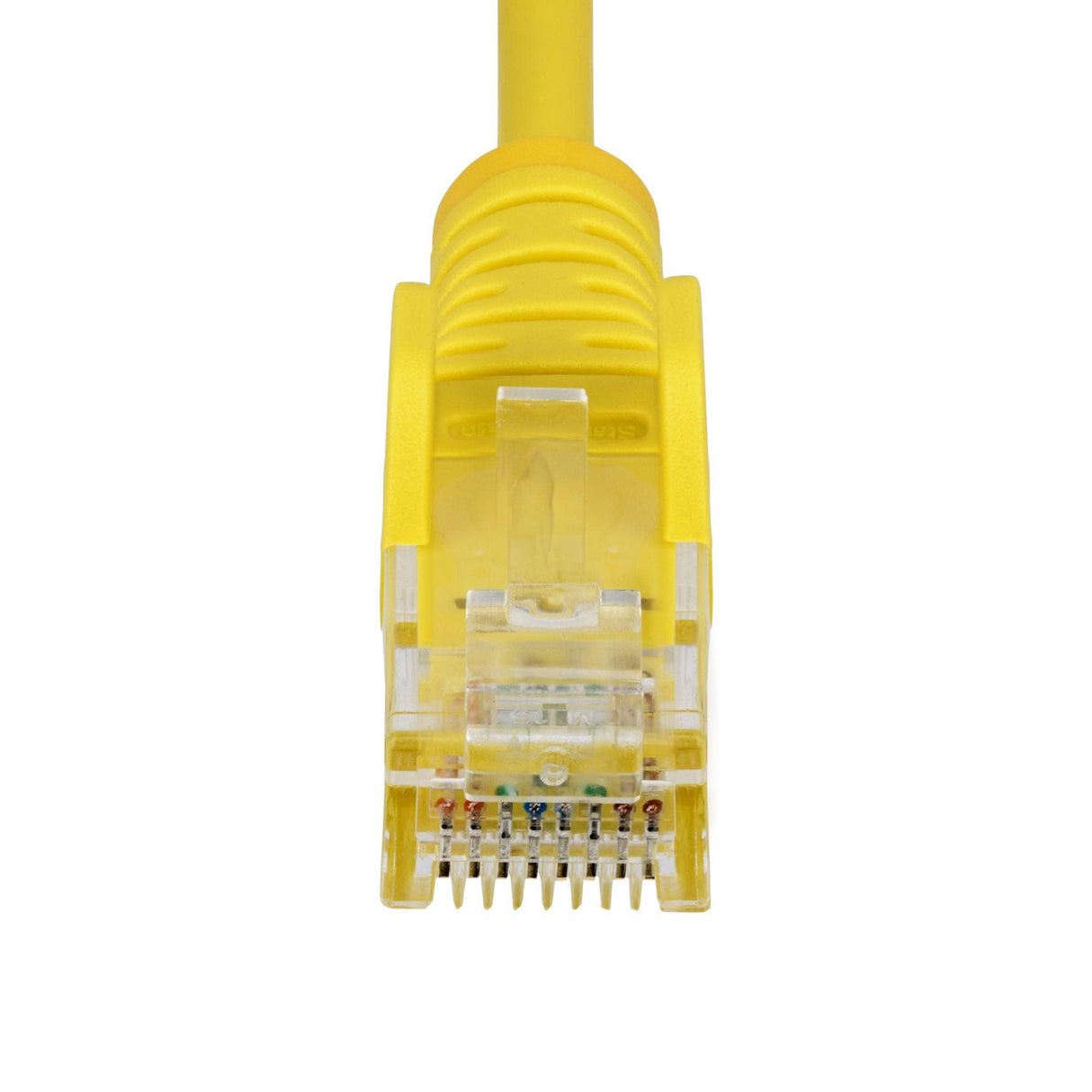 StarTech 15m Yellow Slim CAT6 Ethernet Cable, Snagless RJ45, UTP, LSZH, 28AWG Pure Bare Copper, Slim Network Patch Cord