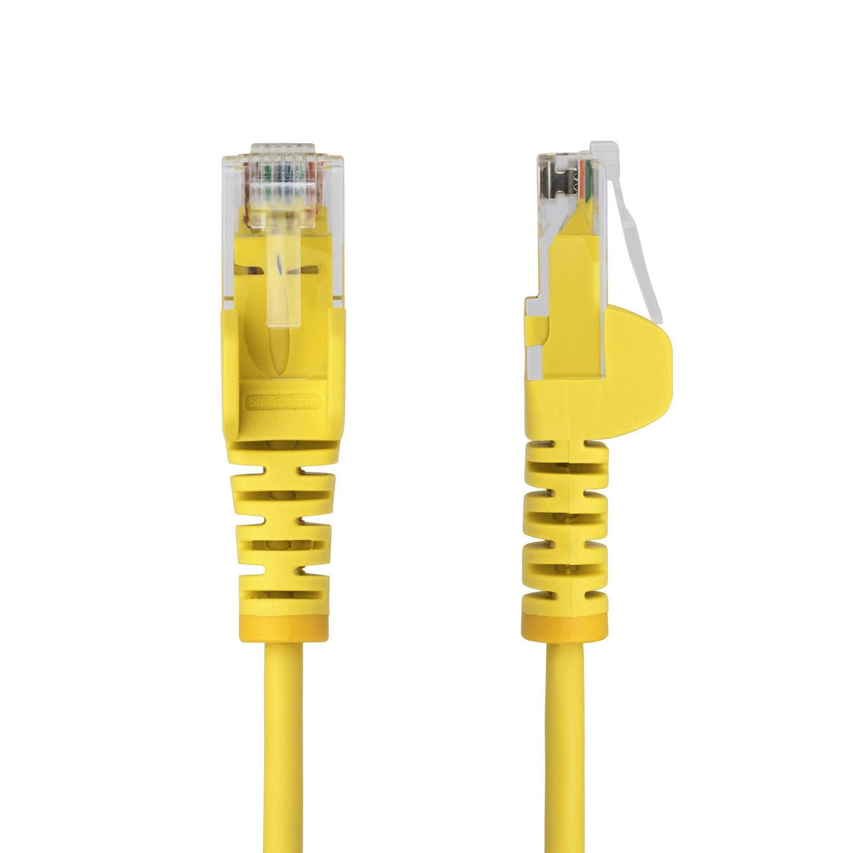 StarTech 1m Yellow Slim CAT6 Ethernet Cable, Snagless RJ45, UTP, LSZH, 28AWG Pure Bare Copper, Slim Network Patch Cord