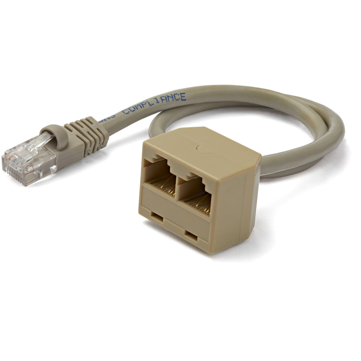 StarTech.com 2-to-1 RJ45 Splitter Cable Adapter - Network splitter - RJ-45 (M) - RJ-45 (F)~