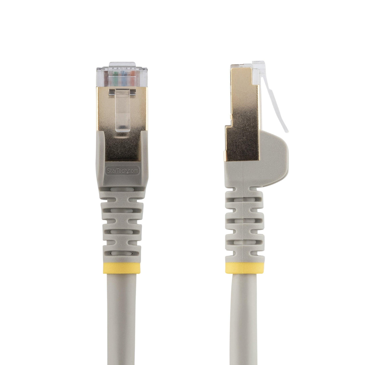 StarTech.com 1m CAT6a Ethernet Cable - 10 Gigabit Category 6a Shielded Snagless 100W PoE Patch Cord - 10GbE Grey UL Certified Wiring/TIA