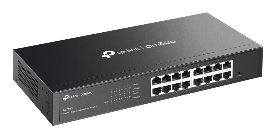 Omada ES216G 16 Ports Manageable Ethernet Switch - Gigabit Ethernet - 10/100/1000Base-T